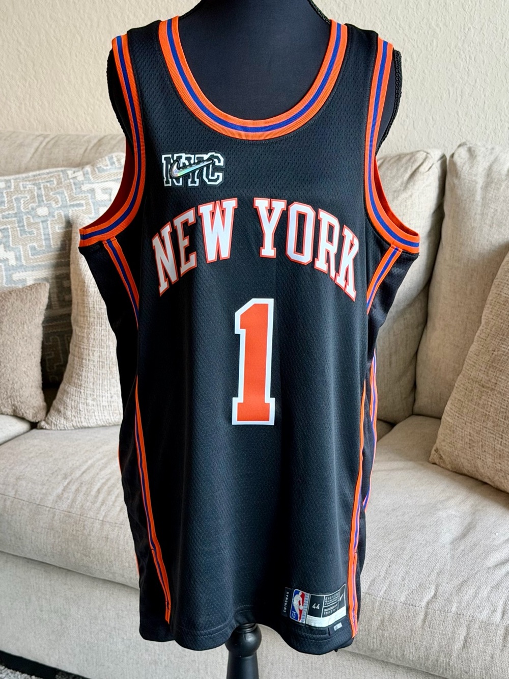 Nike New York Knicks Obi Toppin City Edition Swingman Jersey